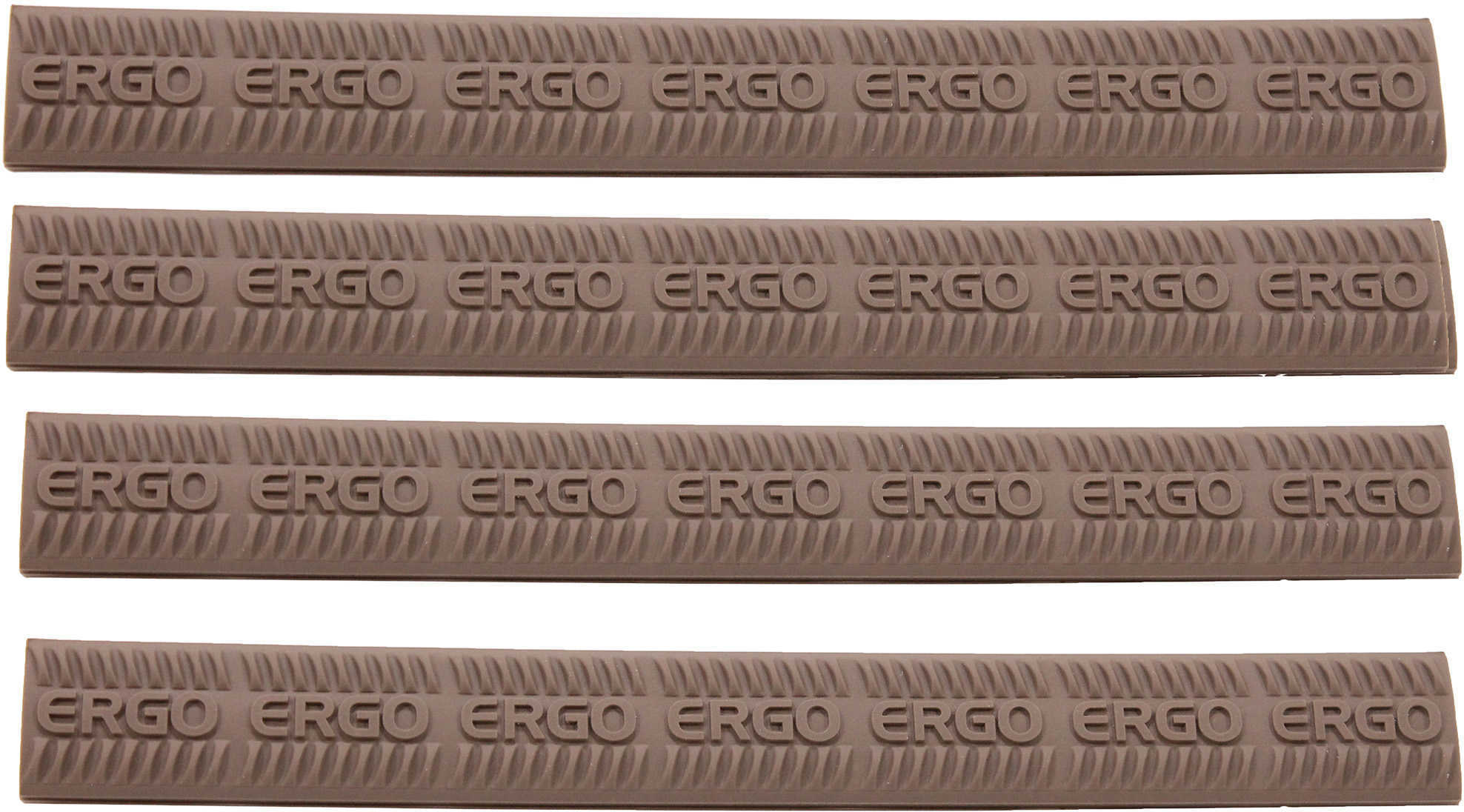 Ergo Keymod 7- Slot Wedgelok Rail Covers 4 Pack, Dark Earth