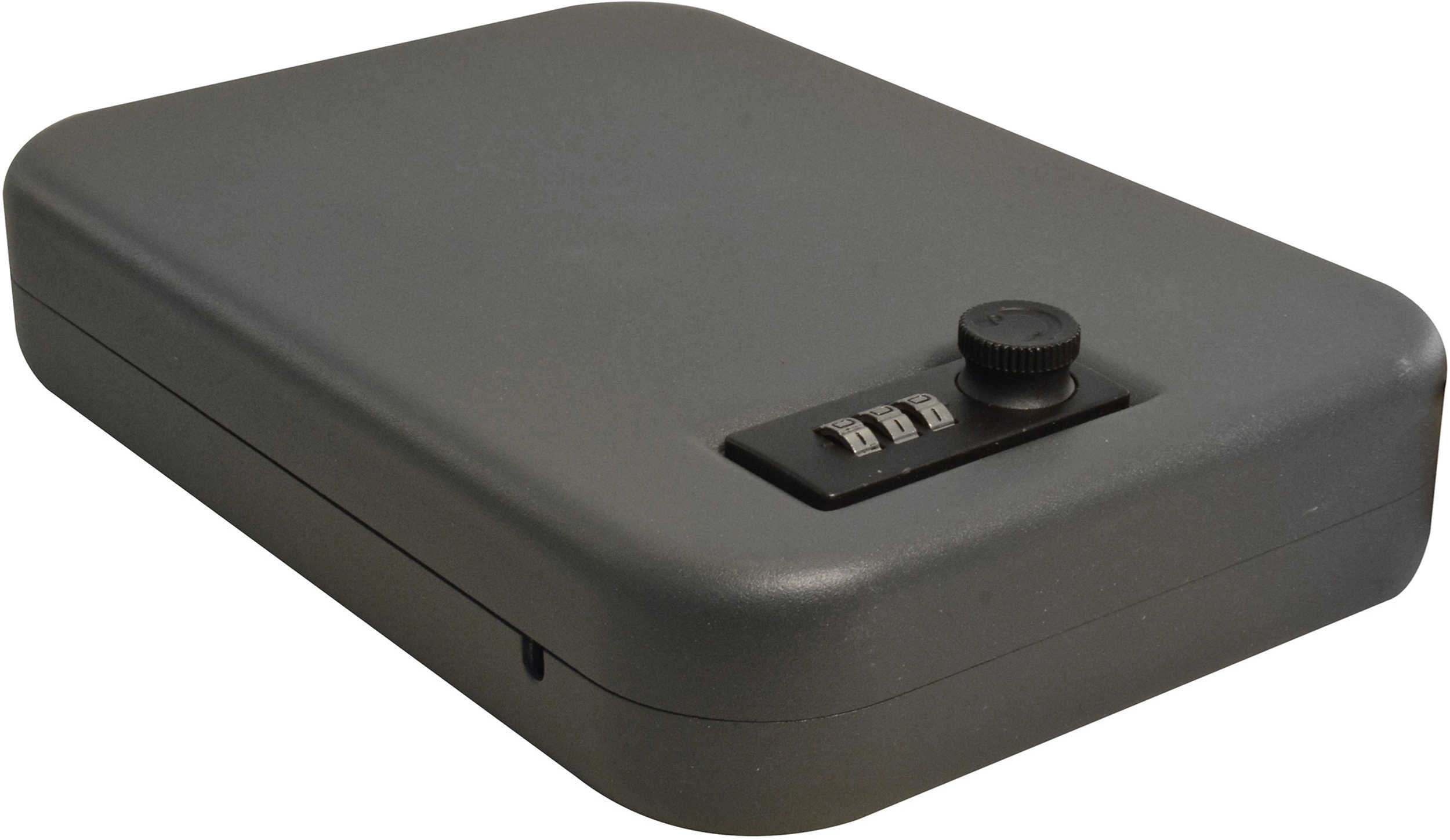 SnapSafe Lock Box Large 9.5" x 6.5" 1.75" Combination 16 Gauge Steel Cable Included Black Finish 75230