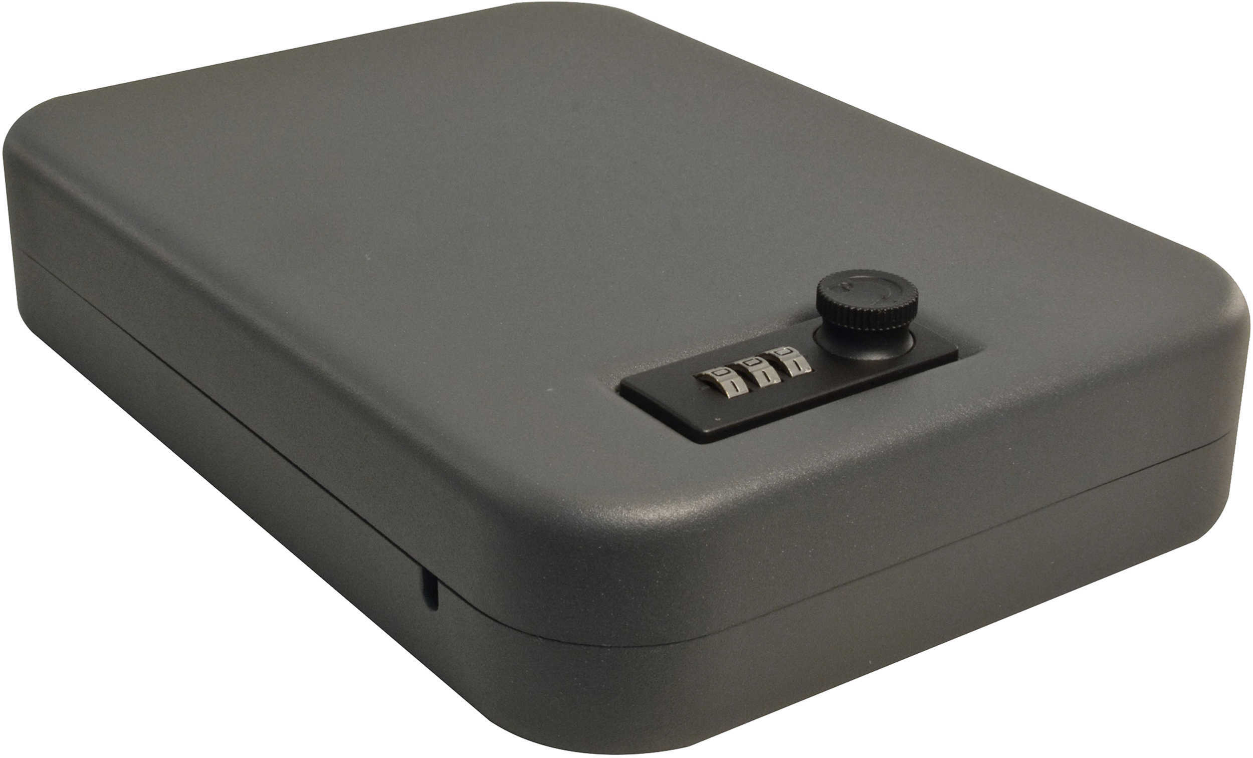 SnapSafe Lock Box X-Large 10" 7" 2" Comboination 16 Gauge Steel Cable Included Black Finish 75240