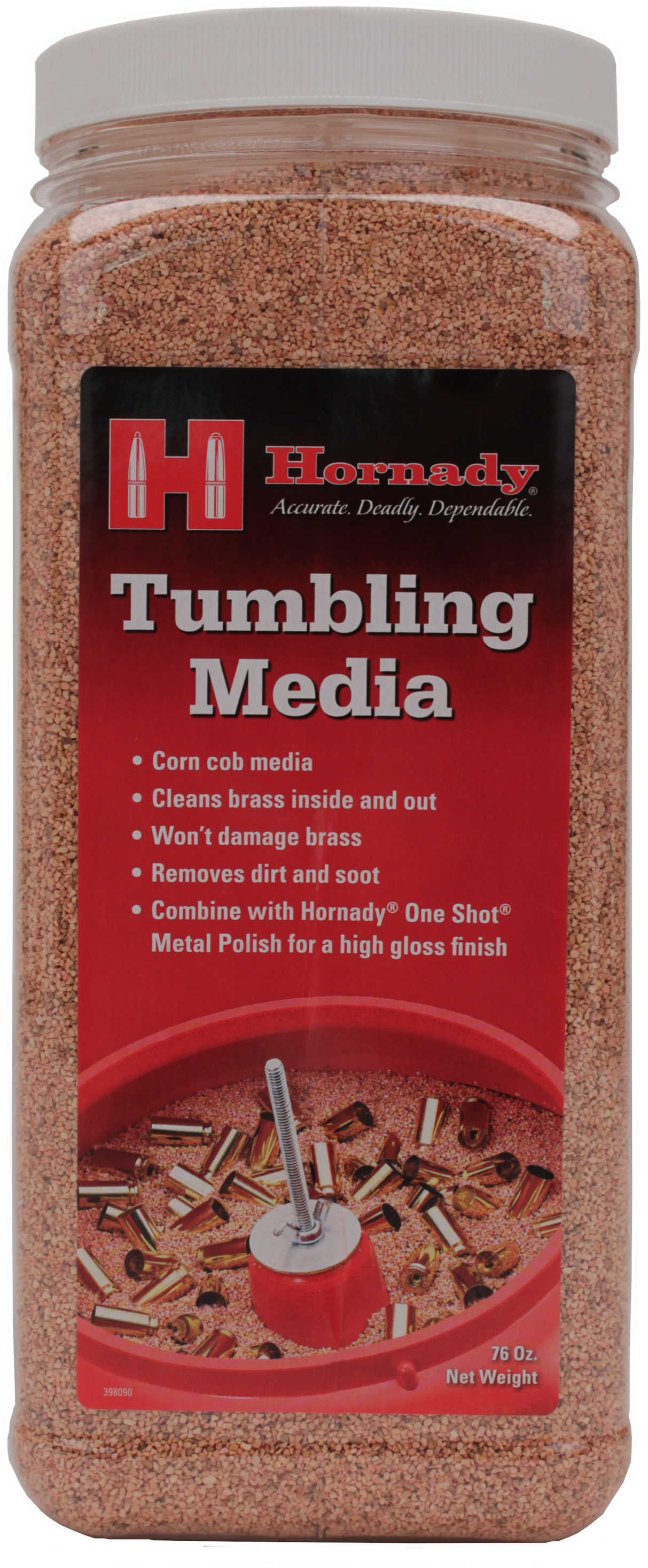 Hornady One Shot Tumbler Media - Corn Cob 76 Oz