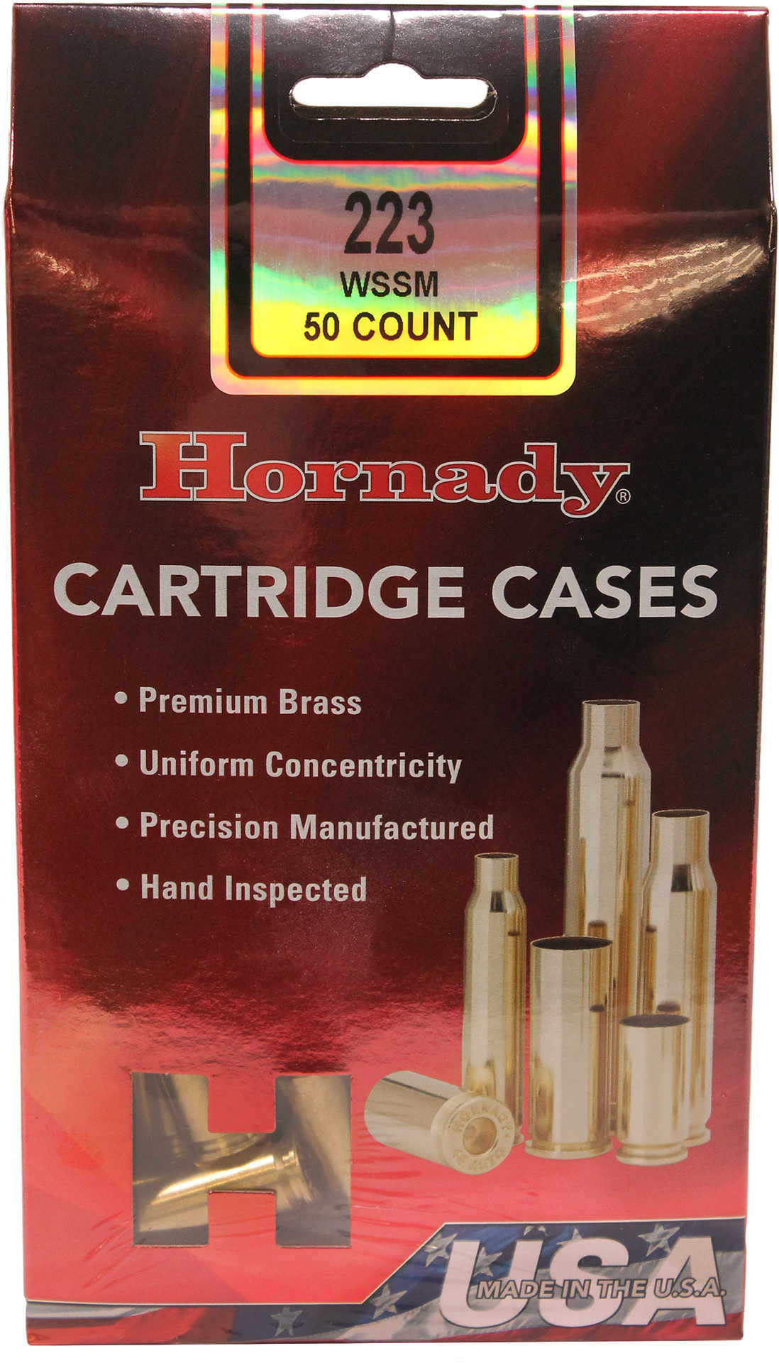 Hornady Unprimed Case 223 WSSM 50/Bx