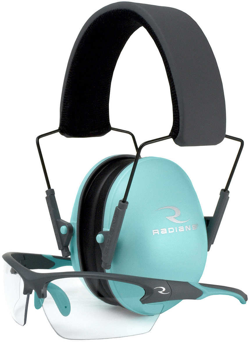 Radians Aqua Lowset Muff/Glasses Combo