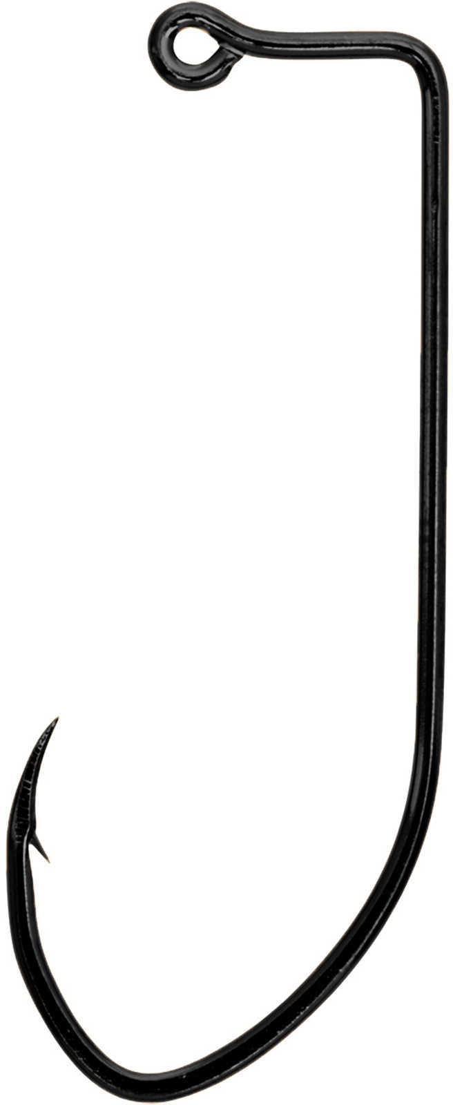 Eagle Claw Pro-V 90° Non Offset Jig Hook Size 2/0, Platinum Black, Package of 100