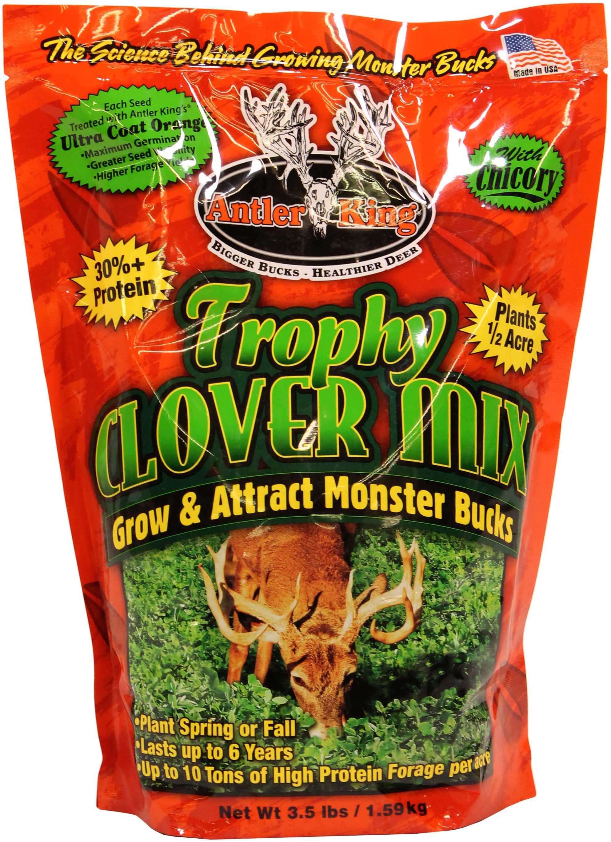 Antler King Food Plot Seed Trophy Clover 1/2 Acre-img-1