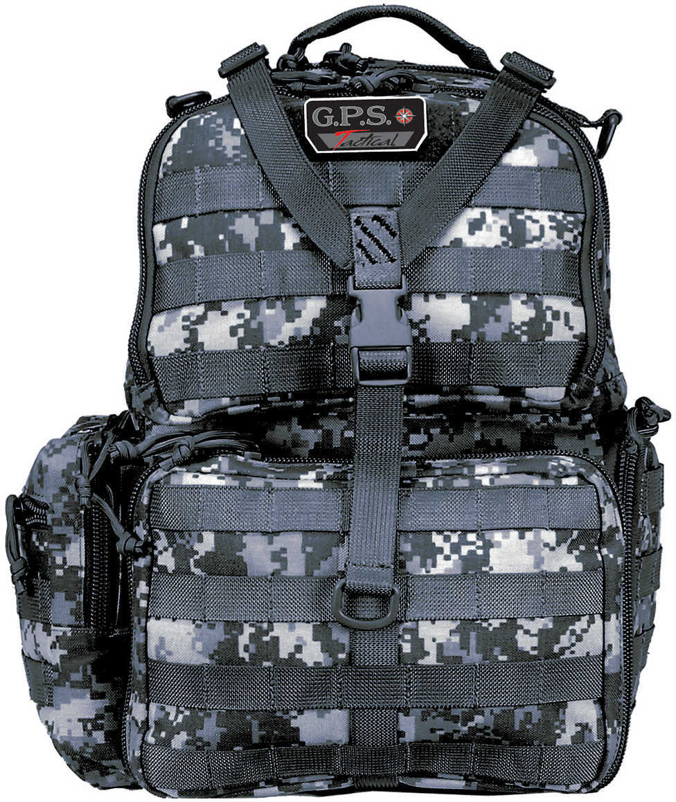 G*Outdoors GPS-T1612BPG Tactical Range Backpack Gray Digital 1000D Nylon 3 Handguns