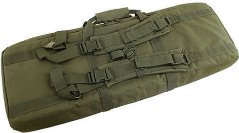 NCSTAR Double Carbine Case 42" Rifle Nylon Tan Exterior PALS Webbing Interior Padded with Thick Foam Accommodates