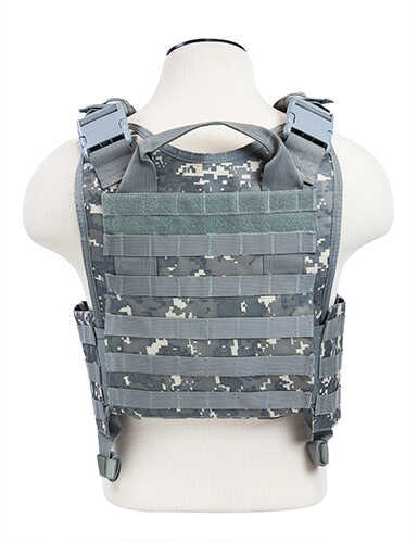 NCSTAR Plate Carrier Vest Nylon Digital Camo Size Medium-2XL Fully Adjustable PALS/ MOLLE Webbing Compatible with 10" x