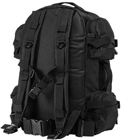 NCSTAR Tactical Backpack 18" x 12" x 6" Main Compartment Nylon Black Adjustable Shoulder Straps Exterior PALS/ MOLLE Web