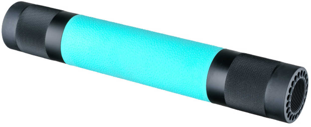 Hogue 13404 AR-15 Rifle Free-Float Length Forend Polymer Black/Aqua