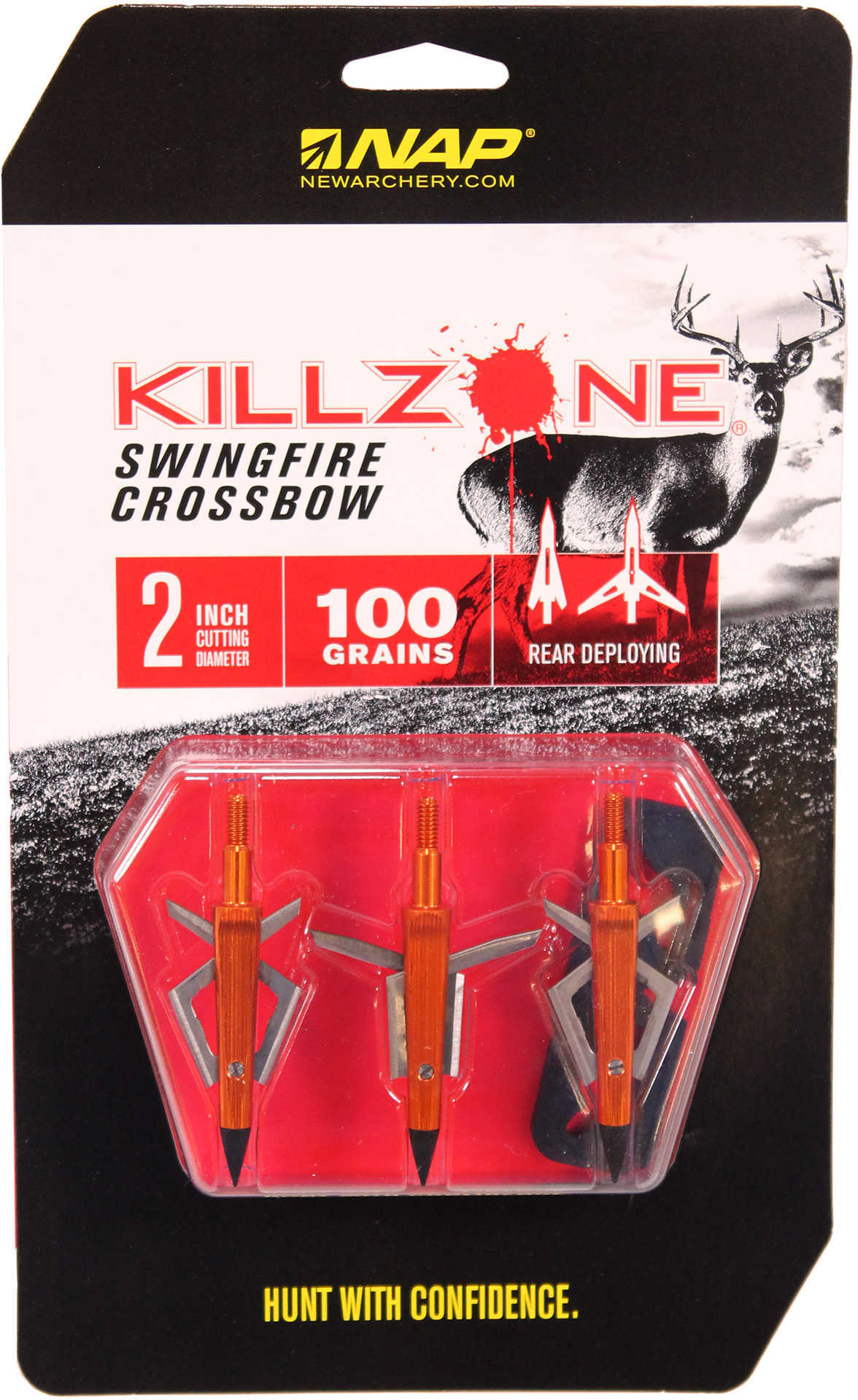 Nap Swingfire Crossbow Broadhead 100 Gr. 3 Pk. Model: 60-021