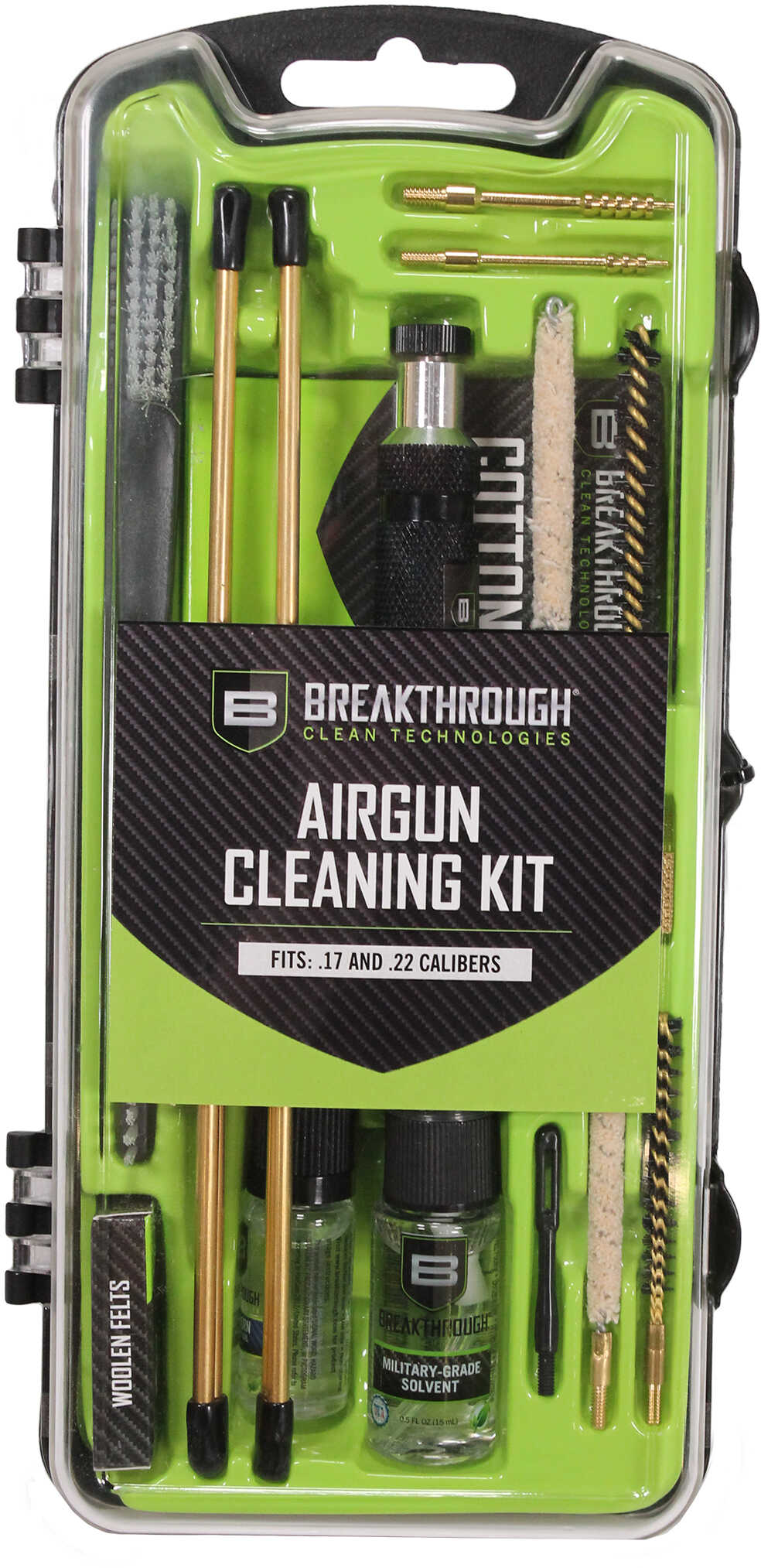 Breakthrough Clean Vision Series Cleaning Kit .17/.22 Calibers (Airgun) Md: BT-CCC-AG