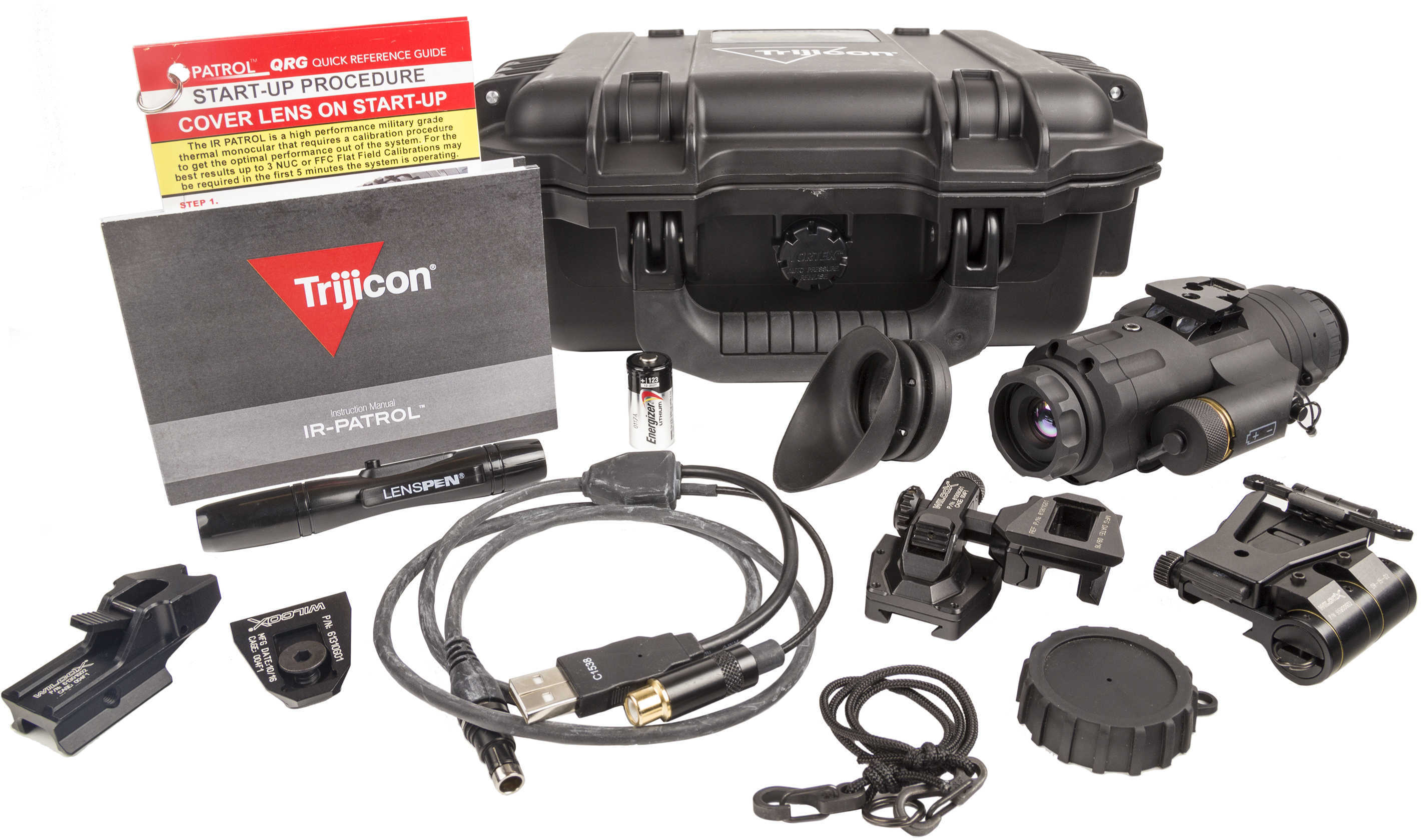Trijicon Electro Optics IR Patrol M300 Kit Thermal 19mm Objective Black 640x480 Pixel Digital OLED Display 60Hz Fr