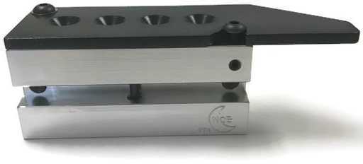Bullet Mold 4 Cavity Aluminum .225 caliber Gas Check 61gr with Flat nose profile type. Designed for the 222 223