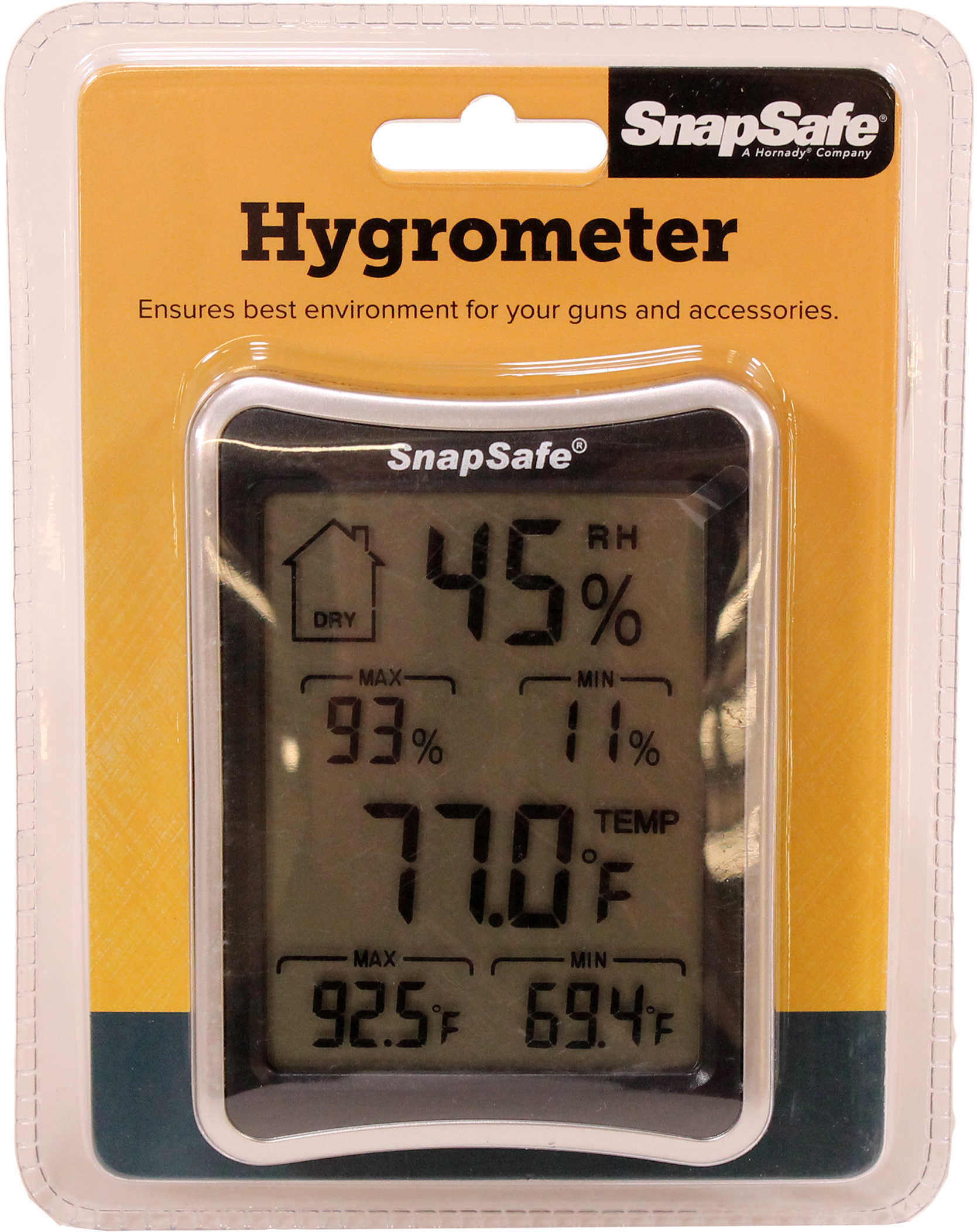 SnapSafe 75909 Gun Safe Hygrometer LCD Display AAA (2)