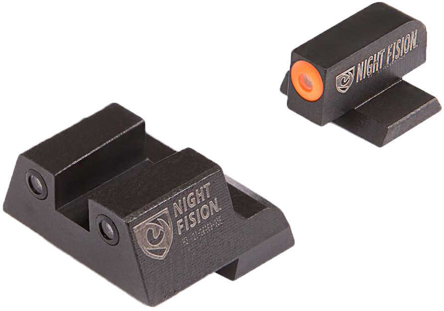 Night Fision Sight Set Orange Front Black Back For Canik TP9Sf/TP9Sf Elite/TP9SA Mod 2.0