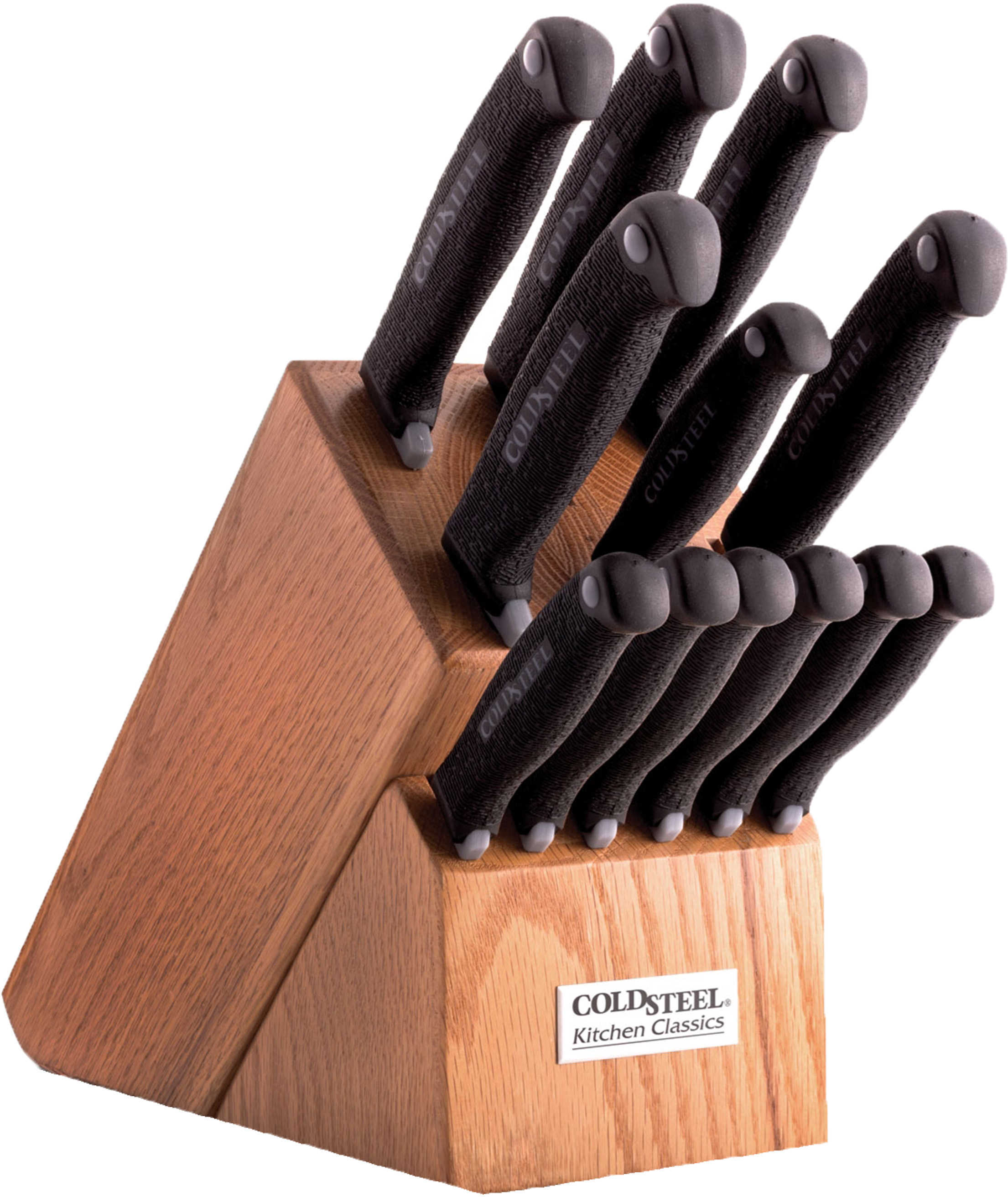 Cold Steel Kitchen Classics Set W/ Wood Block 13 Knives