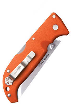 Cold Steel Cs-20NPJ Finn Wolf 3.50" Folding Plain AUS 8A Blade Blaze Orange Griv-Ex Handle