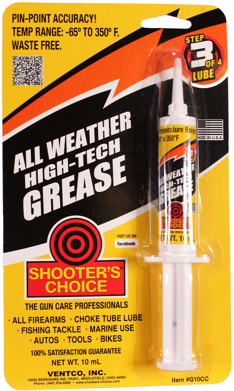 Shooter's Choice All Weather High-Tech Grease Liquid 10cc Syringe SHF-G10CC