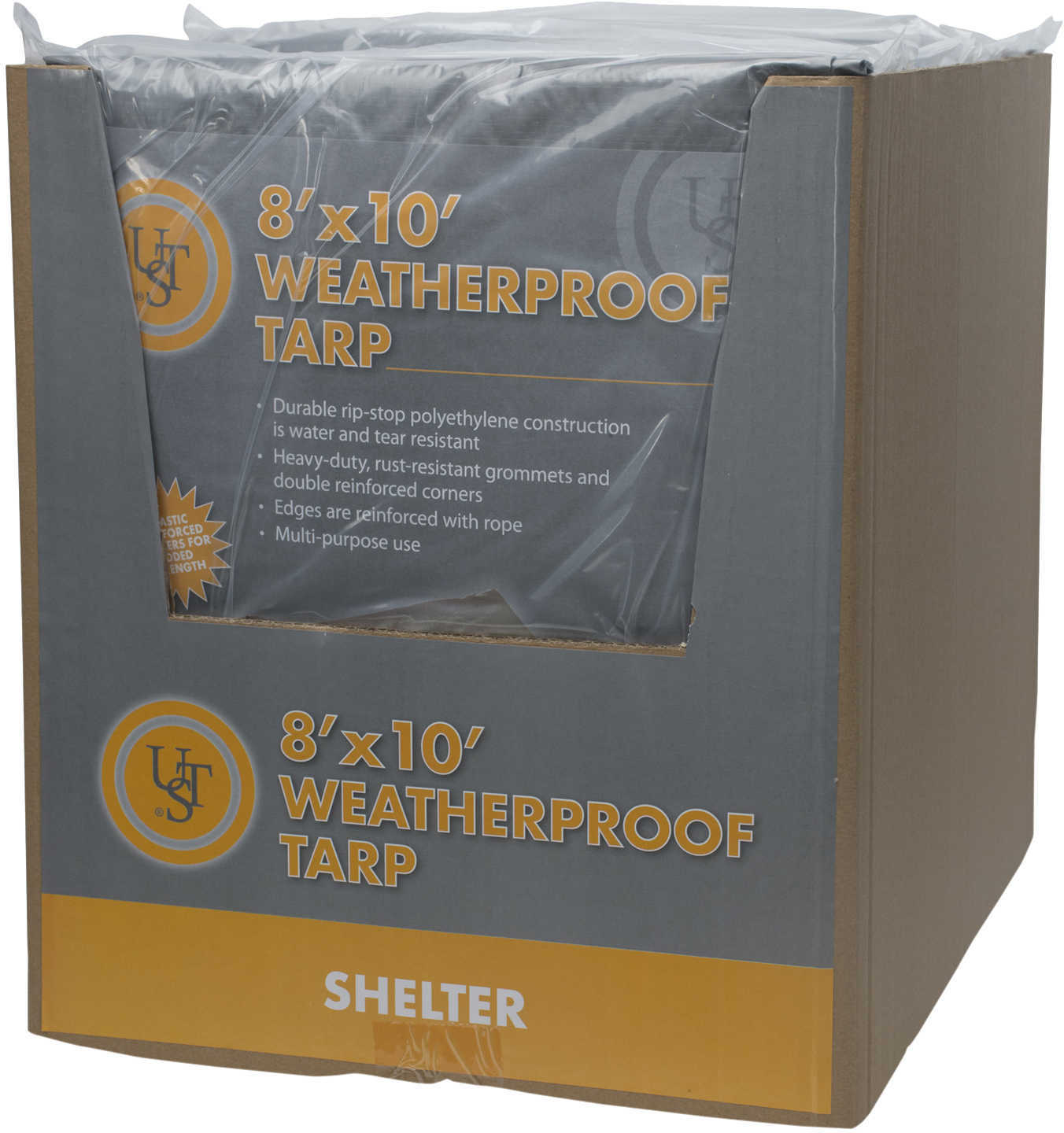 UST Weatherproof Tarp Tear Resistant 8'X10'