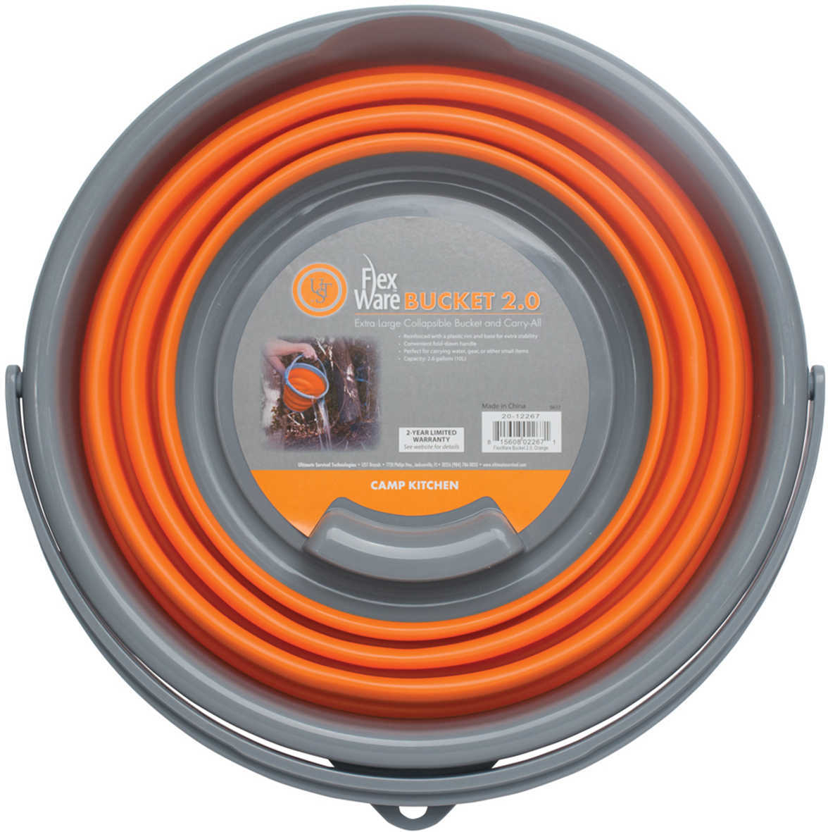 UST - Ultimate Survival Technologies Flexware Bucket 2.0 Orange 20-12267