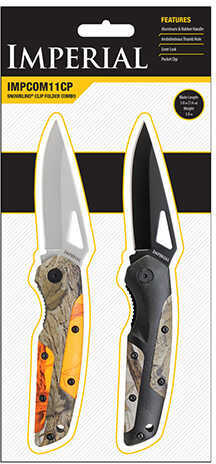 Imperial Knife SNOWBLIND Liner Lock 3" Blade 2-Pack Blaze/CMO