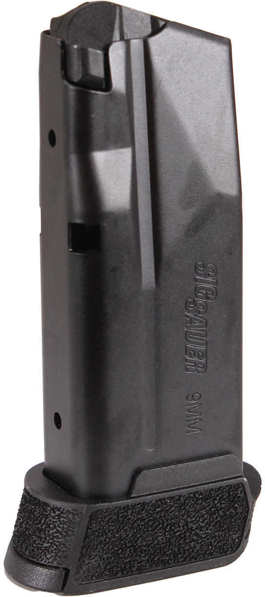 Sig Sauer Mag365912 P365 Micro-Compact 9mm Luger 12 Rd Steel Black Finish With Finger Extension