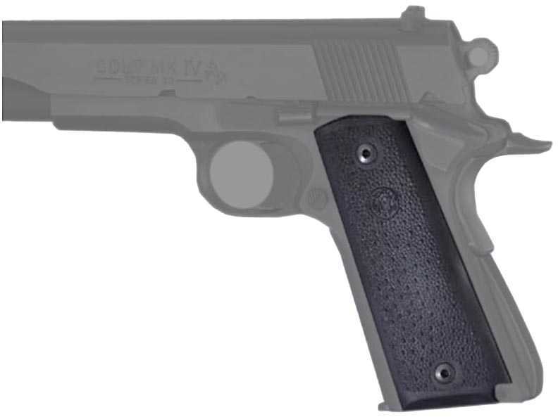 Hogue Colt Government Grips .45 1911 Rubber Panels-img-1