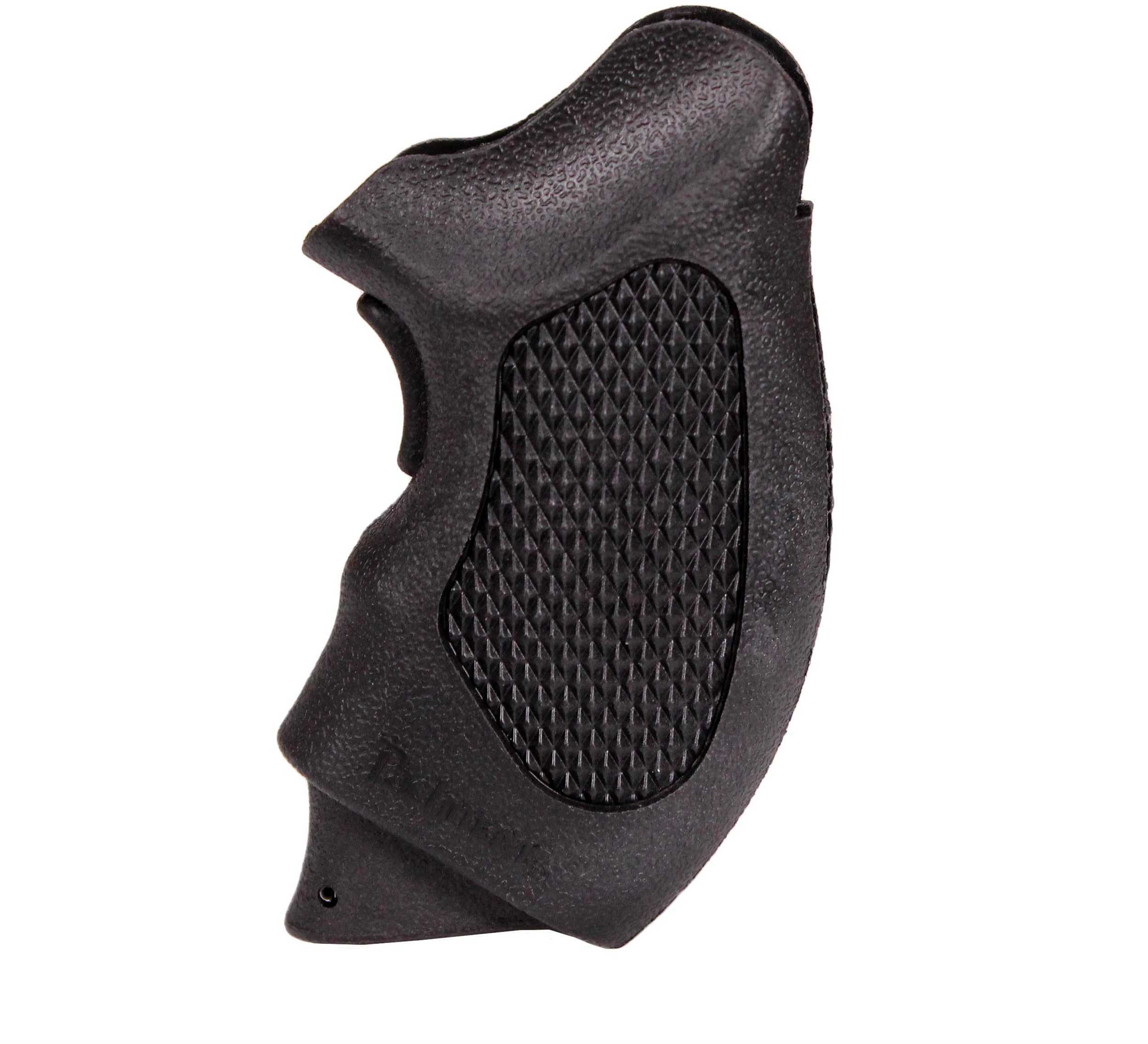 Pachmayr Guardian Grip Black Finish Fits S&W J Frame Open Backstrap Design with Checkered Panels Contoured for Use