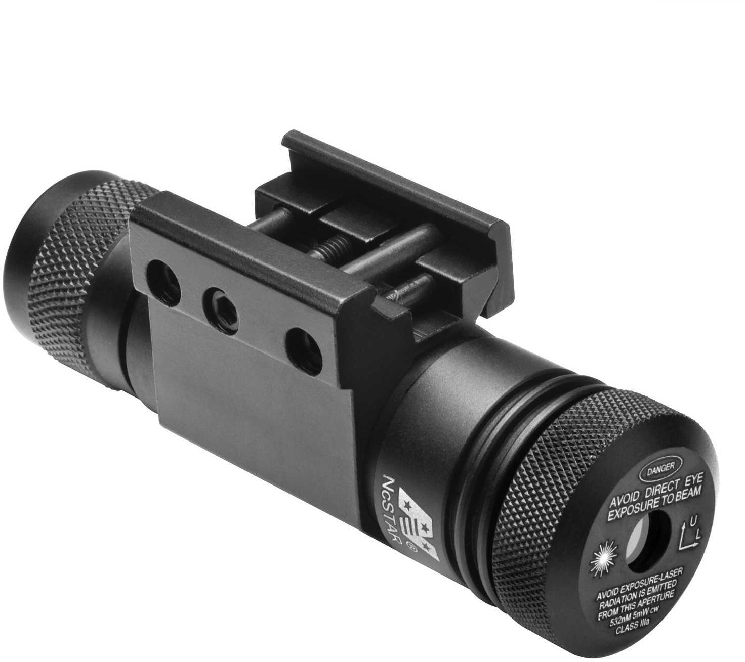 NCSTAR Compact Green Laser with Weaver Mount Fits Picatinny/Weaver Rail Black APRLSG