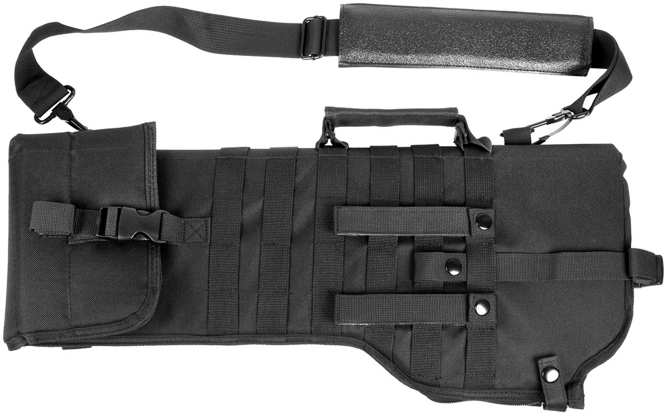 NCSTAR Rifle Scabbard Black Nylon 22" Length Six Metal D-Ring locations Includes Padded Shoulder Sling CVRSCB2919B