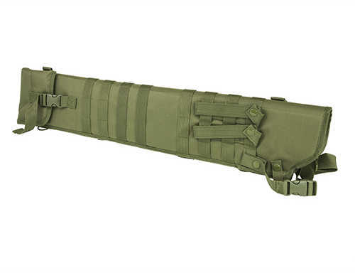 NCSTAR Shotgun Scabbard Green Nylon 29" Length Six Metal D-Ring locations Includes Padded Shoulder Sling CVSCB2917G