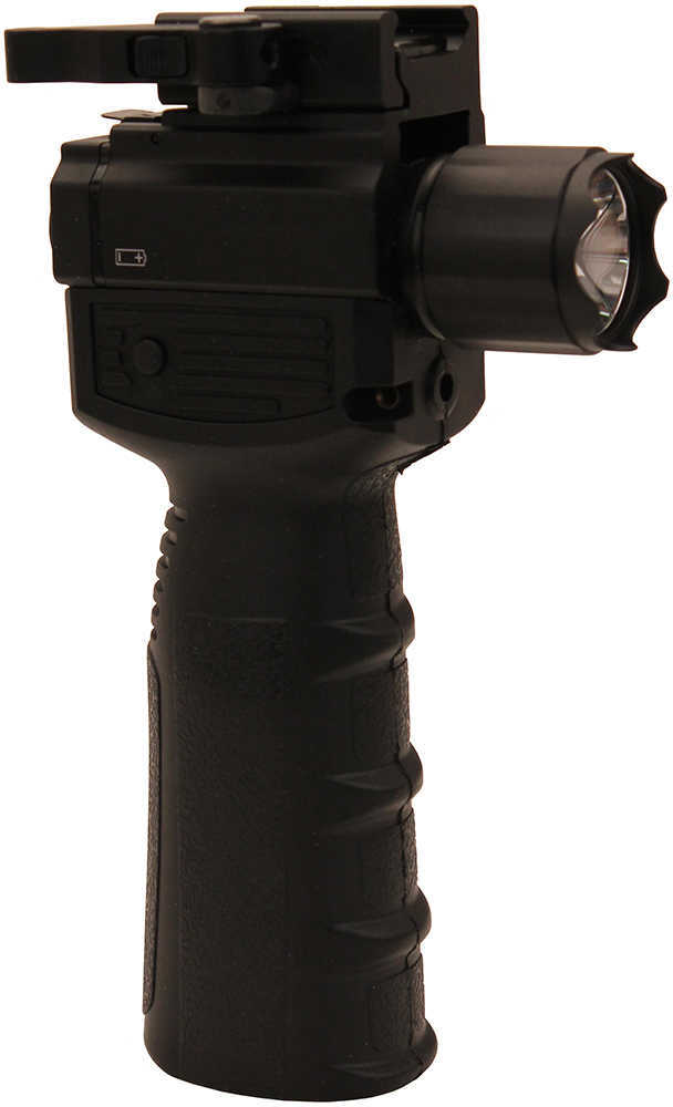 NCSTAR Flashlight & Laser Combo Green Foregrip Fits Weaver/Picatinny Type Rails Black Uses (2) CR123A Batteries (I