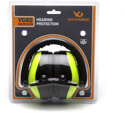 Pyramex Venture Gear Vg80 Series Passive Earmuff 25Db Lime