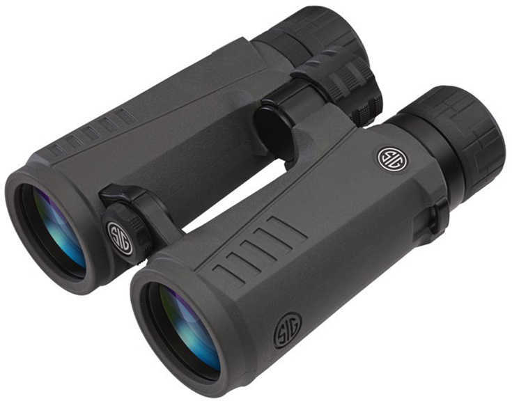 SIG Sauer Zulu7 Open Bridge 12x50 Full Size Binoculars Multi-Coated BAK4 Prism System Multi-Position Non-Slip Grip