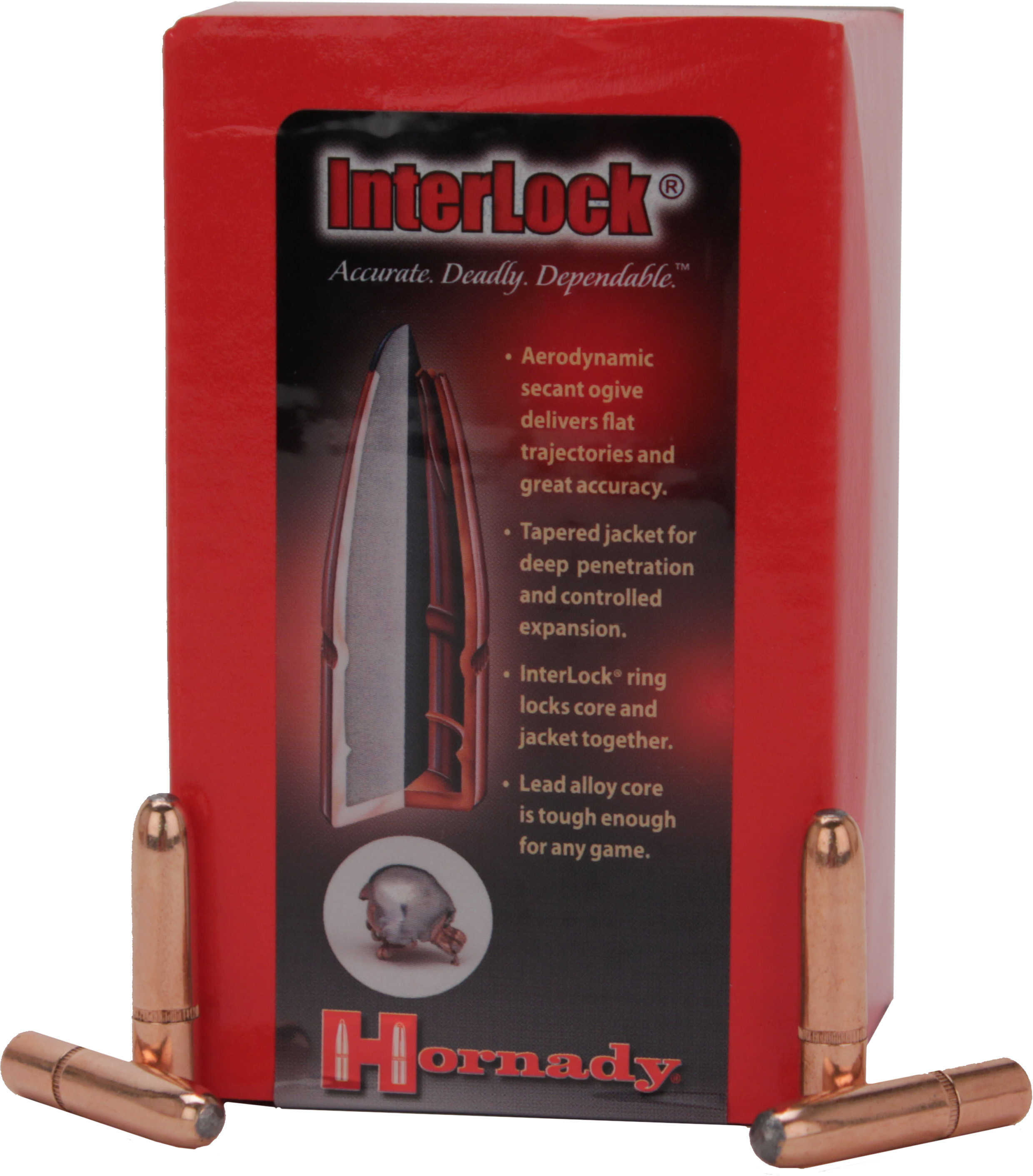Hornady 6.5mm .264 Diameter 160 Grain Round Nose With Cannelure 100 Count