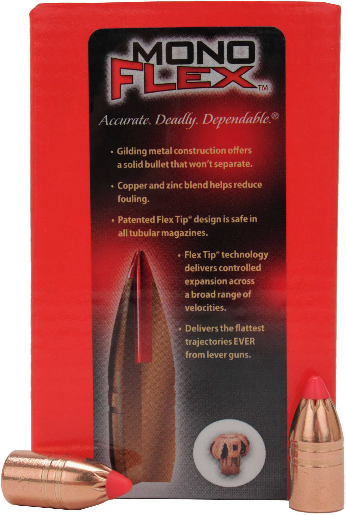 Hornady Bullet, 45 Caliber .458 250 Grain Mfx, Rds/