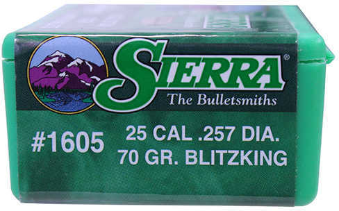 Sierra 25 Caliber .257 Diameter 70 Grain Blitzking 100 Count