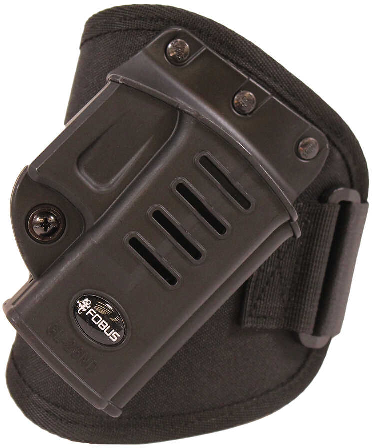 Fobus Ankle Holster Right Hand Black 3.25" Fits Glk 26 27 33 GL26A