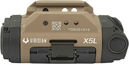 Viridian 9300016 X5L Gen 3 Green Laser with Tactical Light Universal w/Accessory Rail 500 Lumens FDE