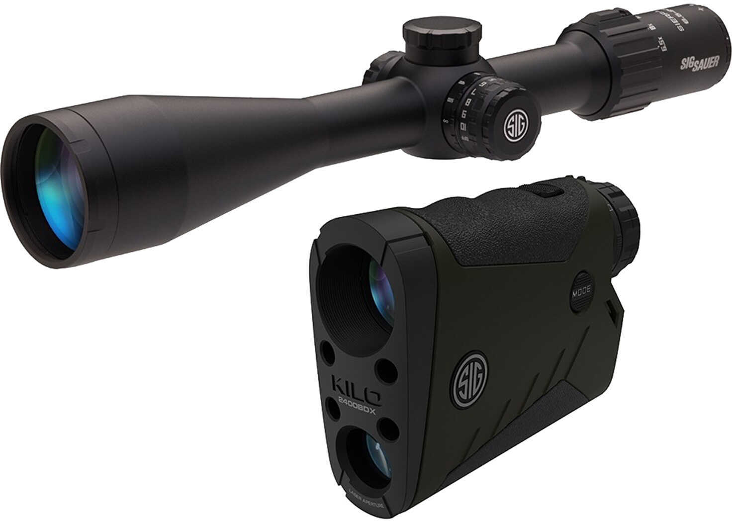 Sig Sauer BDX Combo Kit, KILO2400BDX Rangefinder - SIERRA3BDX 6.5-20x52mm Rifle Scope Riflescope