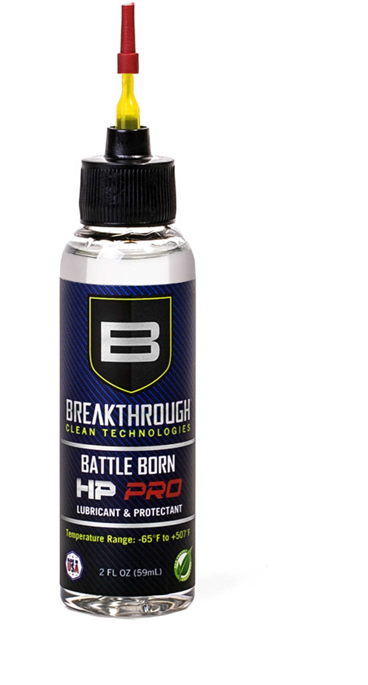 Breakthrough Clean Technologies Battle Born HP Pro Lubricant And Protectant 2 Oz Bottle Clear With Needle Tip Applicator