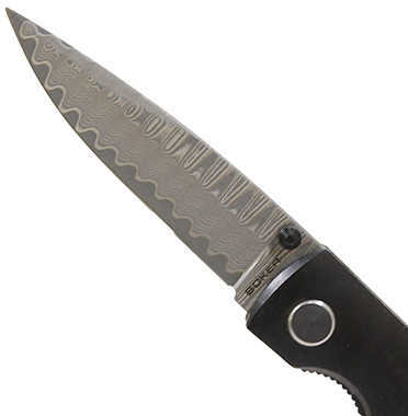 Boker Gent I Folder 3.2 in Damascus Blade Ebony Wood Handle