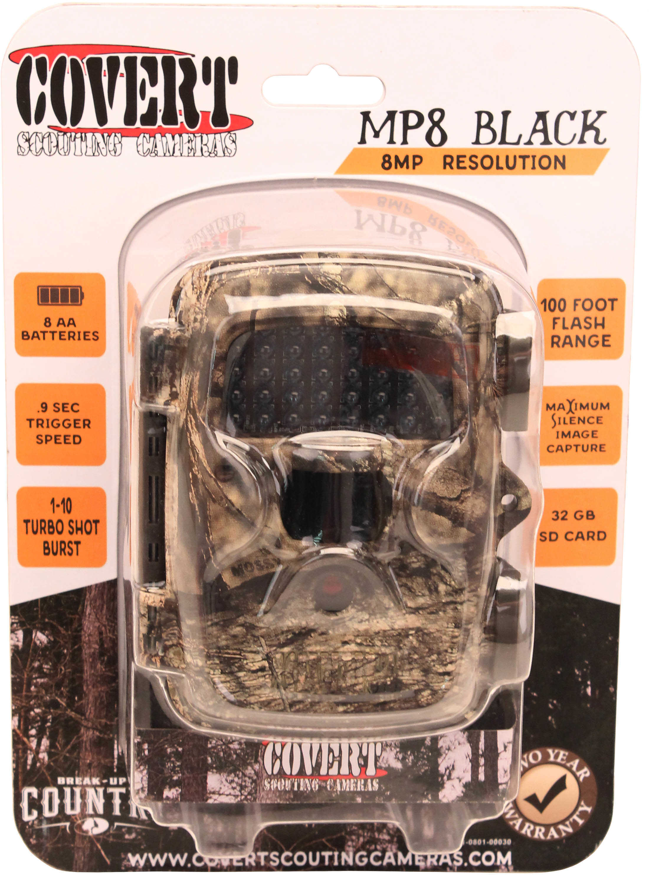 Covert MP8 Black LED MO Trail Camera