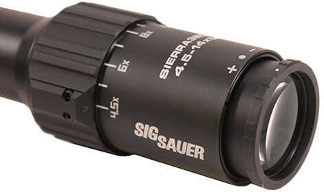 Sig Sauer Electro-Optics SOSBDX34112 Sierra3 BDX 4.5-14x 50mm Obj 19.90-6.70 ft @ 100 yds FOV 30mm Tube Black Finish Ill