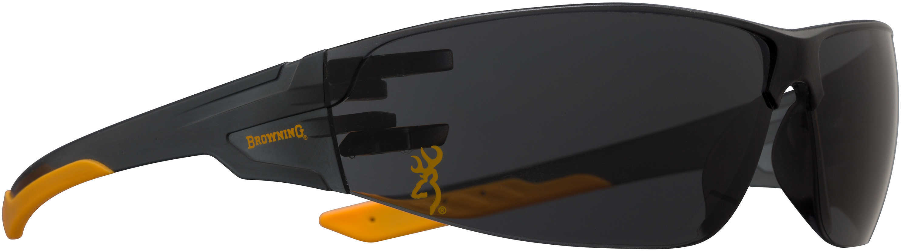 Browning 12762 Shooters Flex Glasses Eye Protection Smoke Lens/Gold Temple