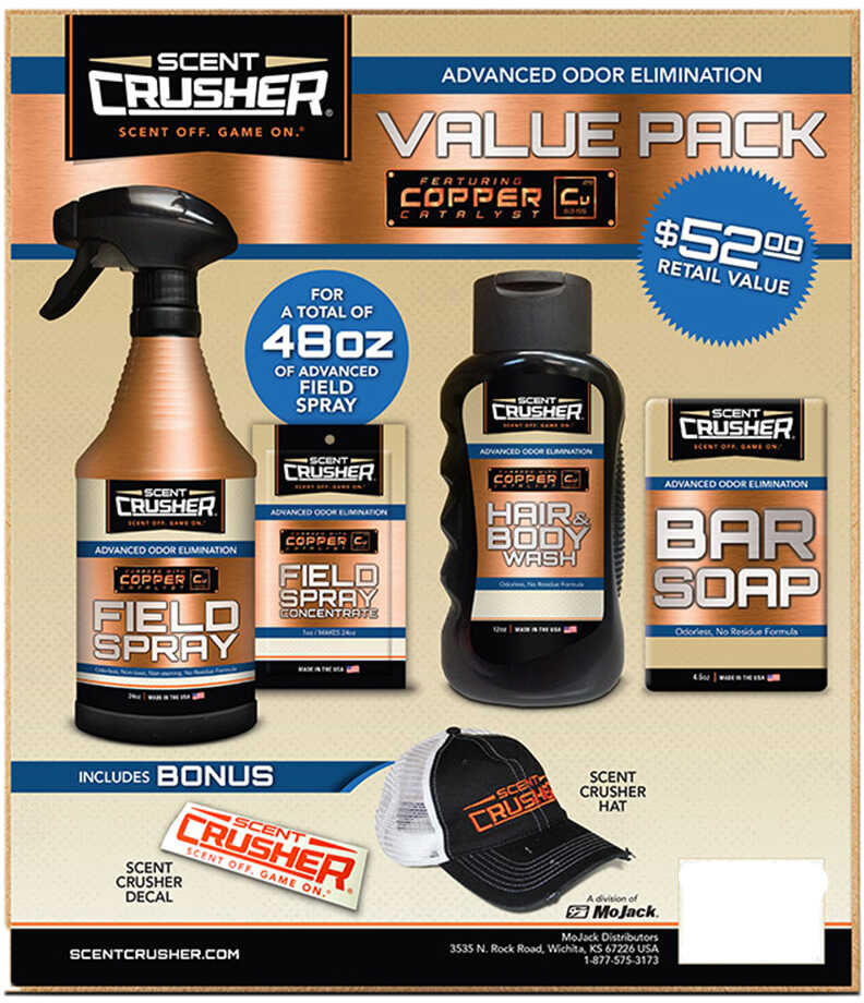 SCENTCRUSHER Field Spray Value Pack W/Free Hat & Decal