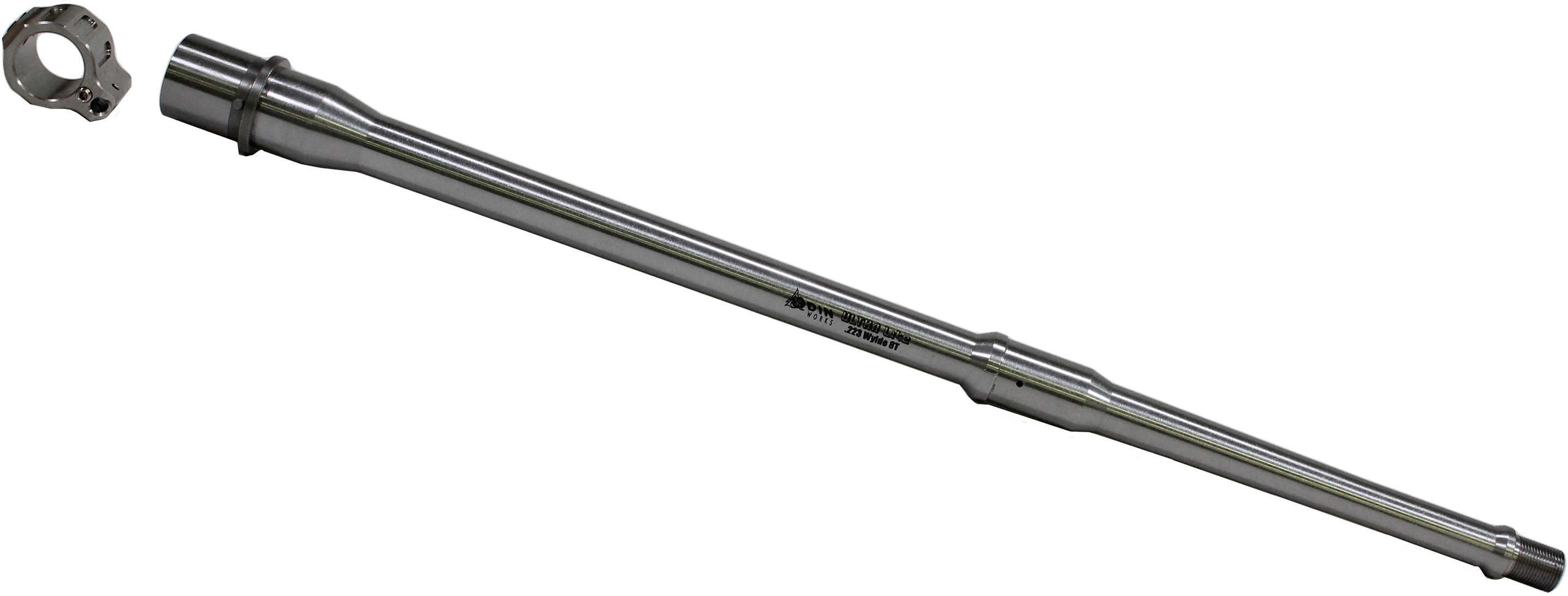 Odin Works Barrel Fits AR15 223 Wylde 16.1" Threaded 1/2-28 ULTRAlite Profile Stainless Steel Mid Gas Length Includes Tu