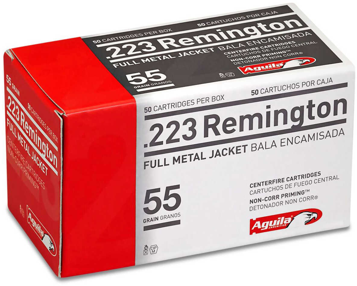 223 Rem 55 Grain Full Metal Jacket 50 Rounds Aguila Ammunition 223 Remington