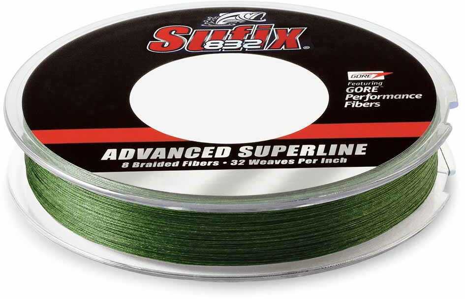 SUFIX 832 BRAID 65LB LO-VI GRN 150Y
