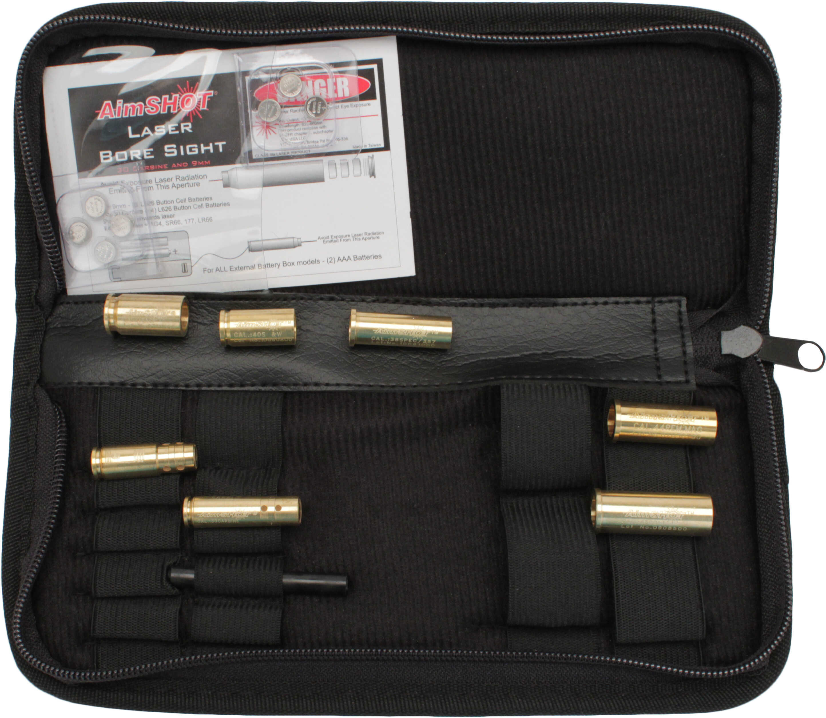 Aimshot Bore Sight 9MM/30 Carbine & 5 Pistol Caliber ARBORS